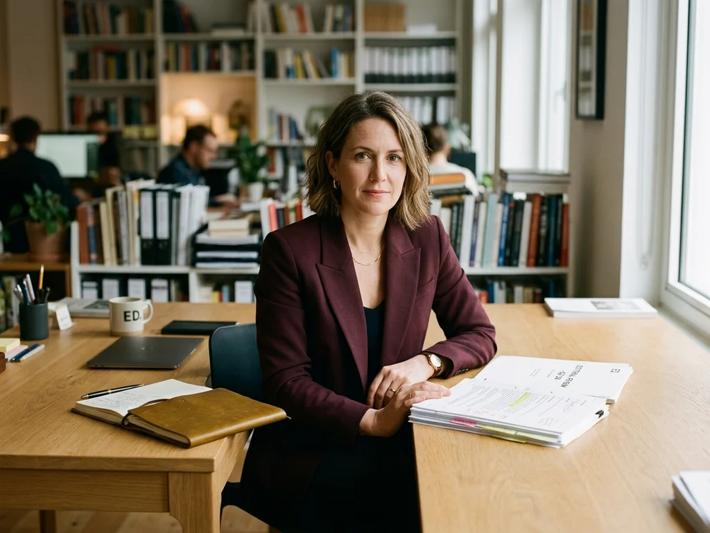 Sophie Jaffré, rédactrice en chef, incarne l'expertise éditoriale d'Exagonline depuis son bureau de travail.
