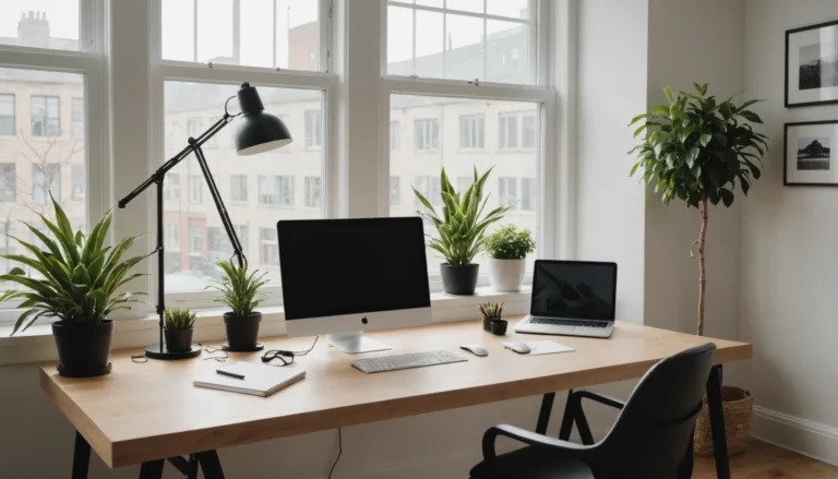 distance entre bureau et mur