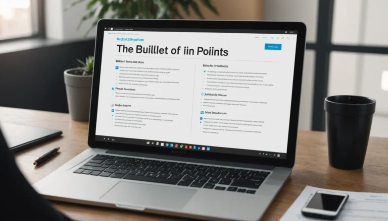 bullet point c'est quoi