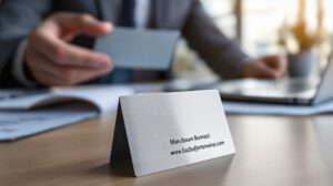 La carte de visite en métal : l'atout personnalisé de vos commerciaux