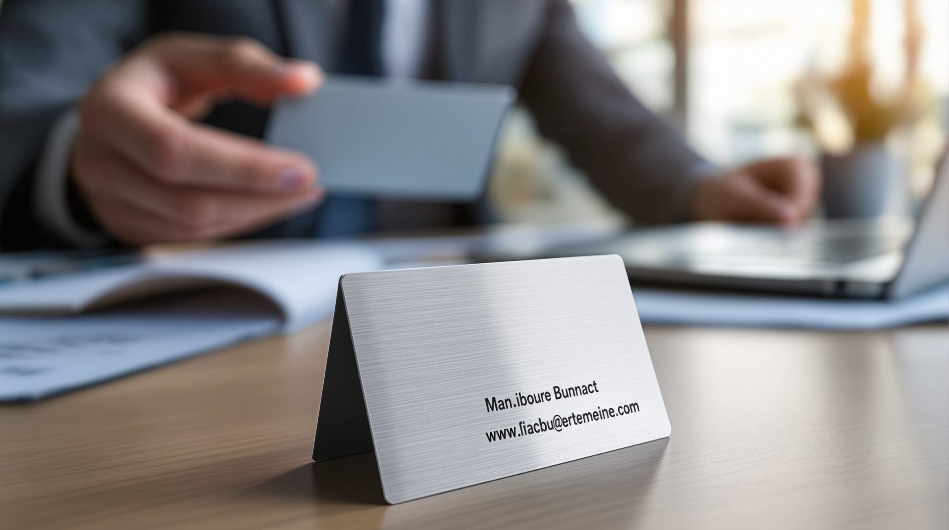 La carte de visite en métal : l'atout personnalisé de vos commerciaux