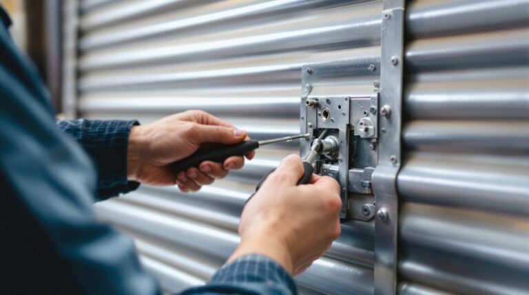 serrure rideau métallique