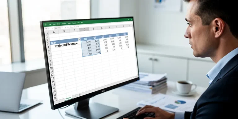 tableau chiffre d'affaire prévisionnel excel