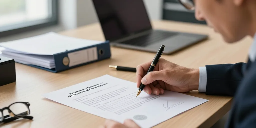 Attestation de renonciation à la protection du patrimoine personnel : le modèle téléchargeable